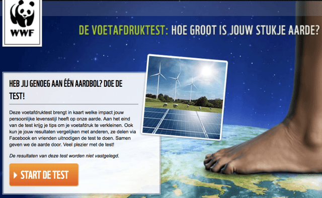 Heb jij een extra aarde nodig vanwege jouw levensstijl?