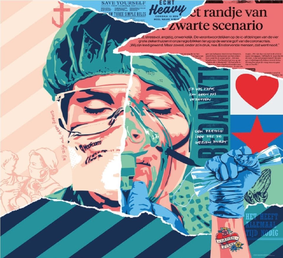 Deventer Ziekenhuis herdenkt ‘coronajaar’ met kunstwerk