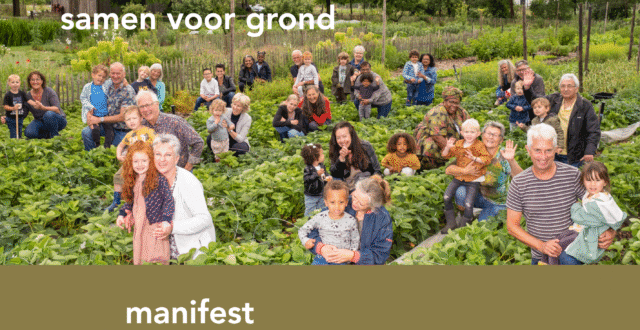 Opa en oma en de kleinkinderen willen een vruchtbare bodem