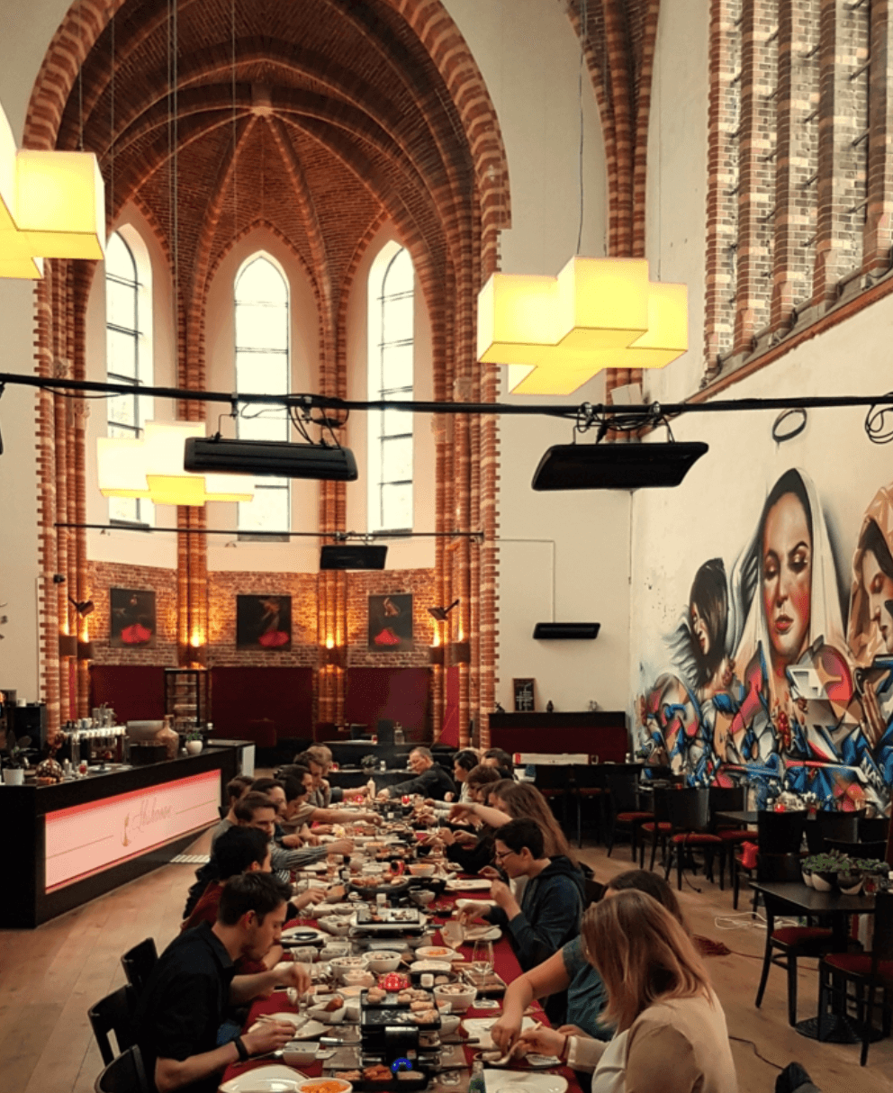 Een brasserie in de kerk: iedereen blij!
