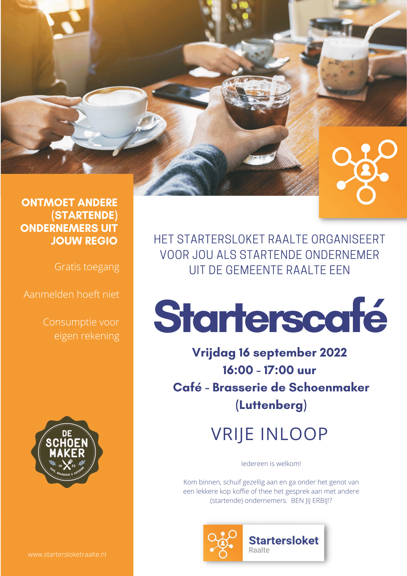 Startersloket Raalte organiseert starterscafé Hier in Salland