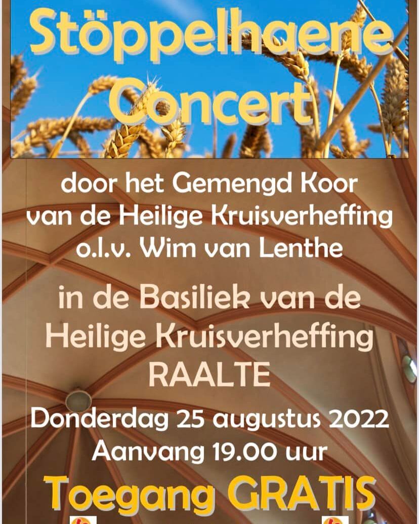 Vanavond Stöppelhaene concert in de Basiliek van de Heilige Kruis Verheffing