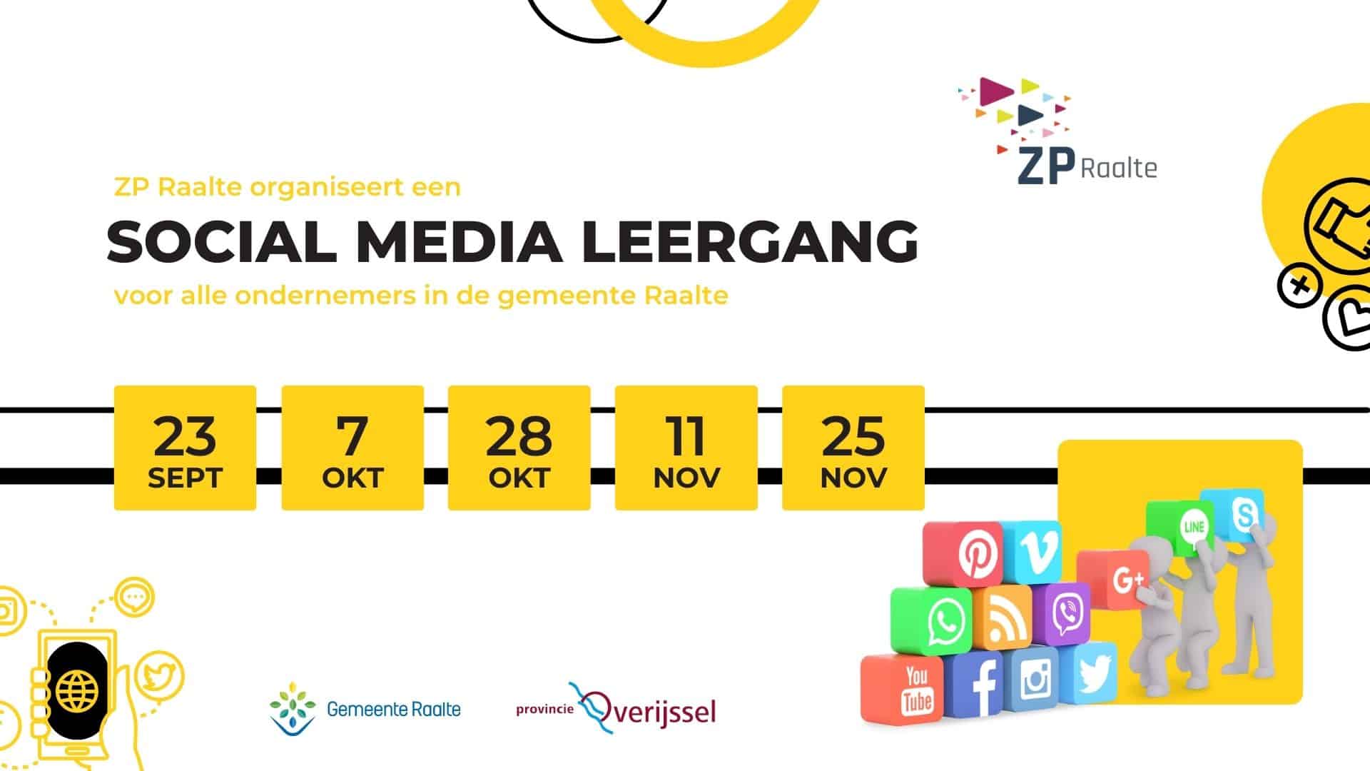 Social Media Leergang voor alle ondernemers in de gemeente Raalte