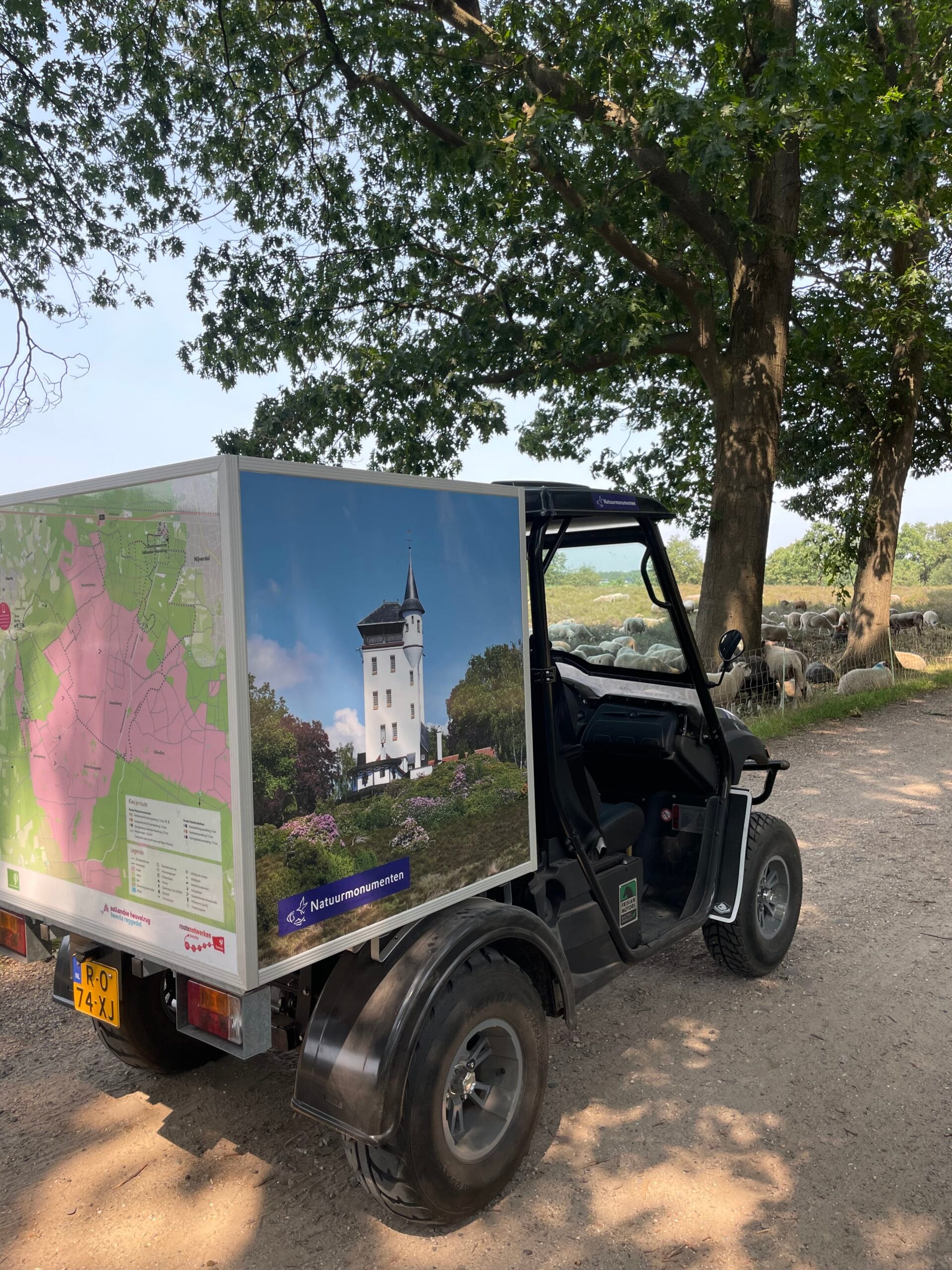 De schaapskudde van Scheperij Salland is weer op de Sprengenberg