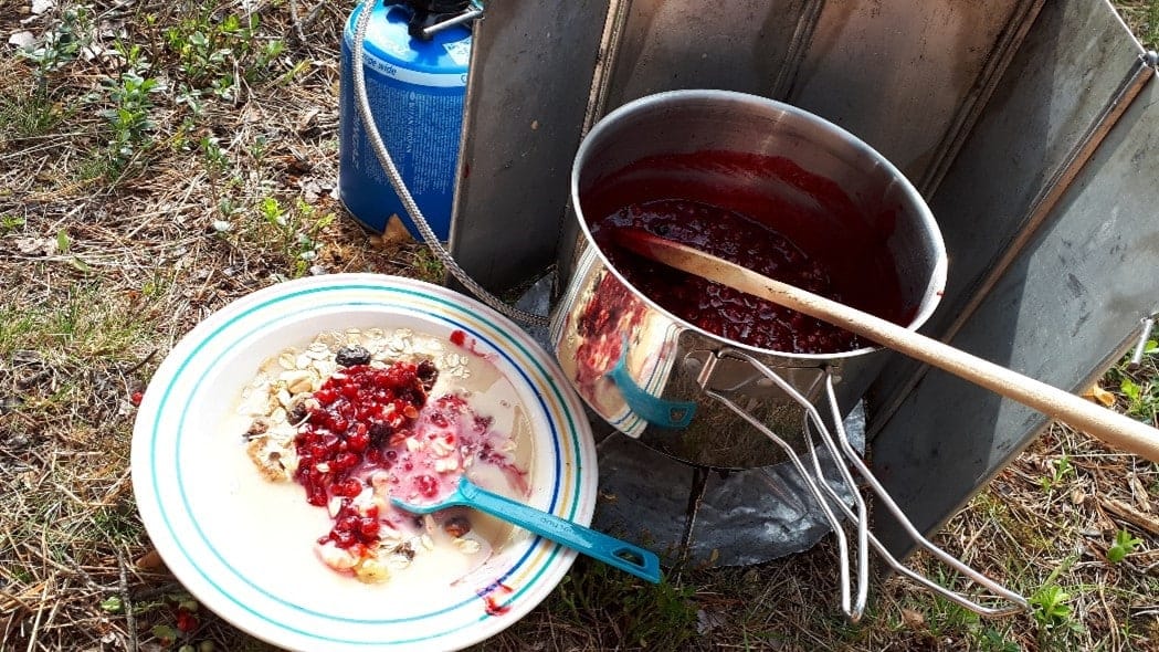 Op zoek naar eten in Noorwegen