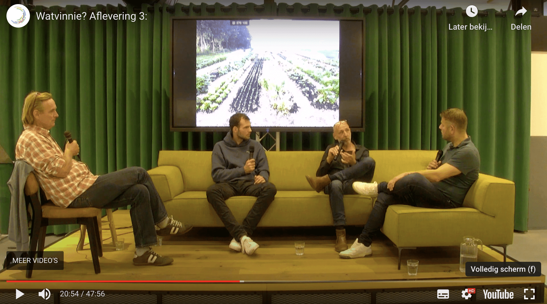 Talkshow Wat vinnie?: Boeren Harold Overmars en Willy Westenenk onder de indruk van elkaars aanpak