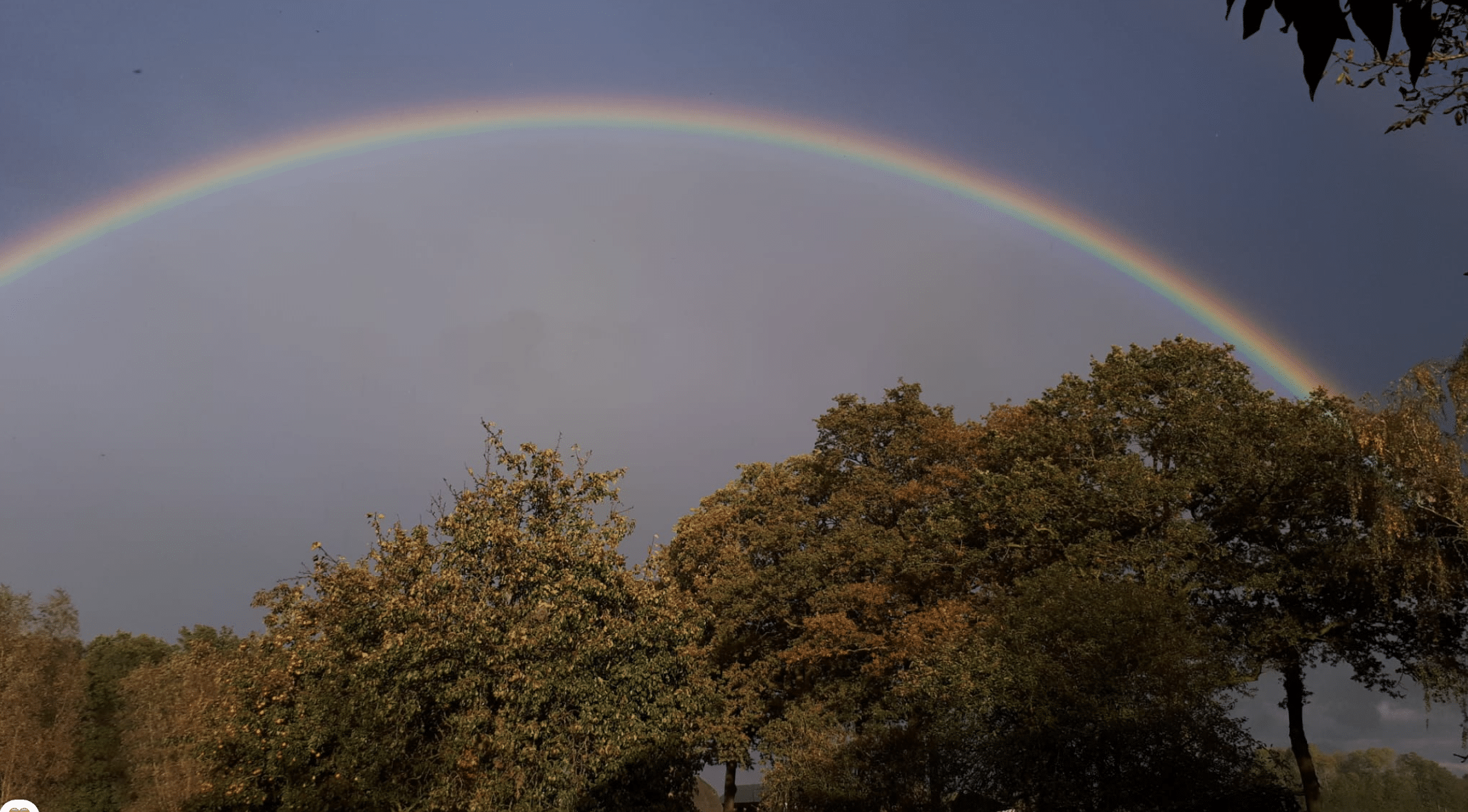 wat doet de natuur oktober regenboog