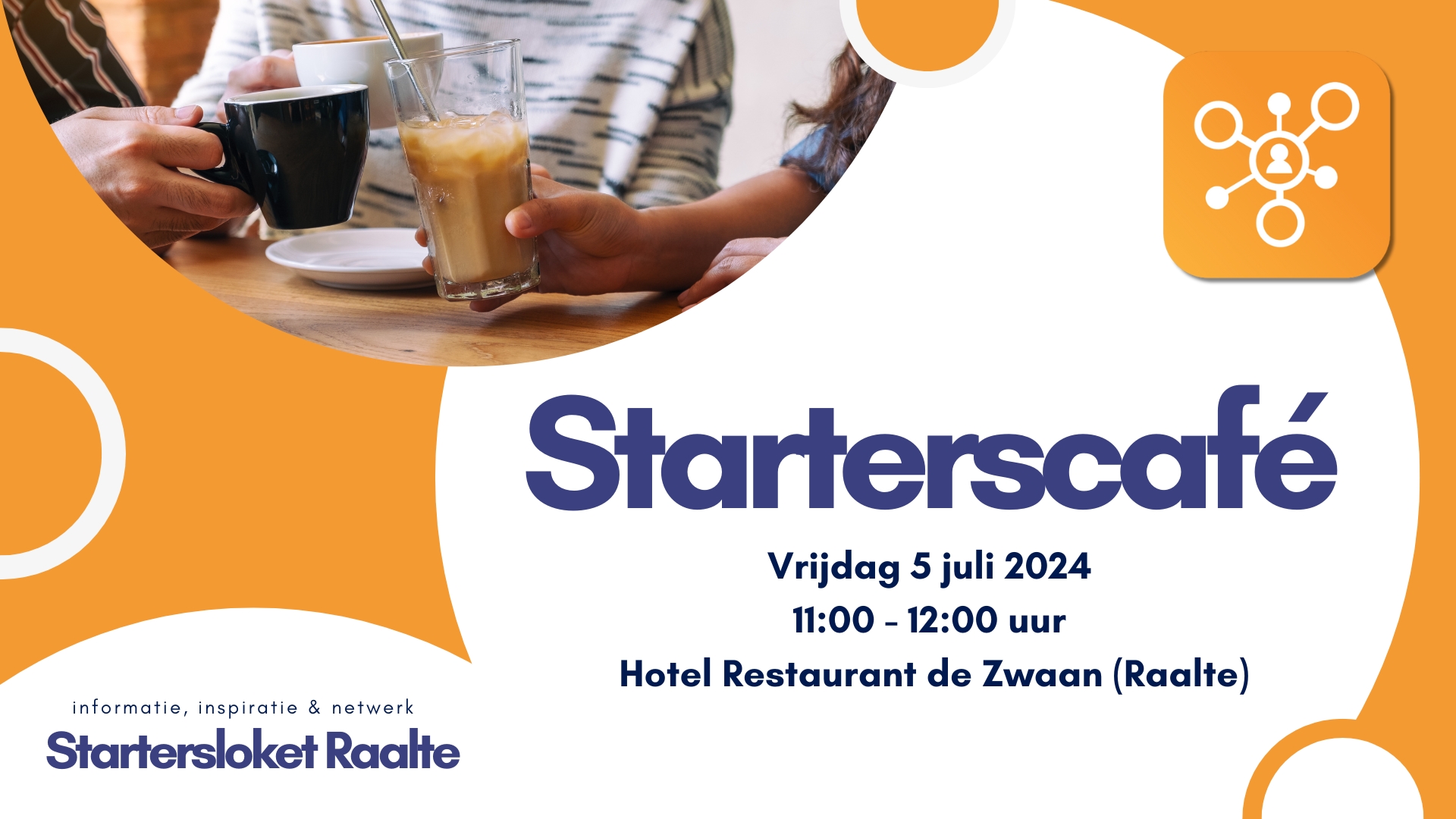 Startersloket Raalte organiseert starterscafé