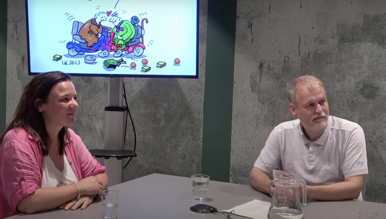 Watvinnie: Ilona Bloeme is lachcoach en Leo Kemper cartoontekenaar. Een serieus gesprek daarover