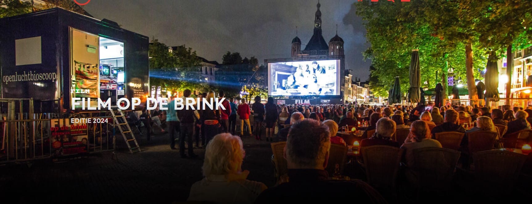 Gratis films op groot doek op de Brink in Deventer