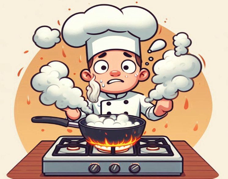 Henk Schreij koken op gas