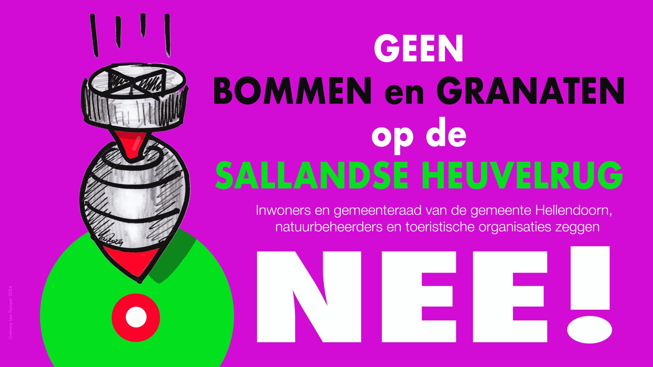 Inwoners en gemeentebestuur van Hellendoorn willen geen munitie in hun prachtige omgeving