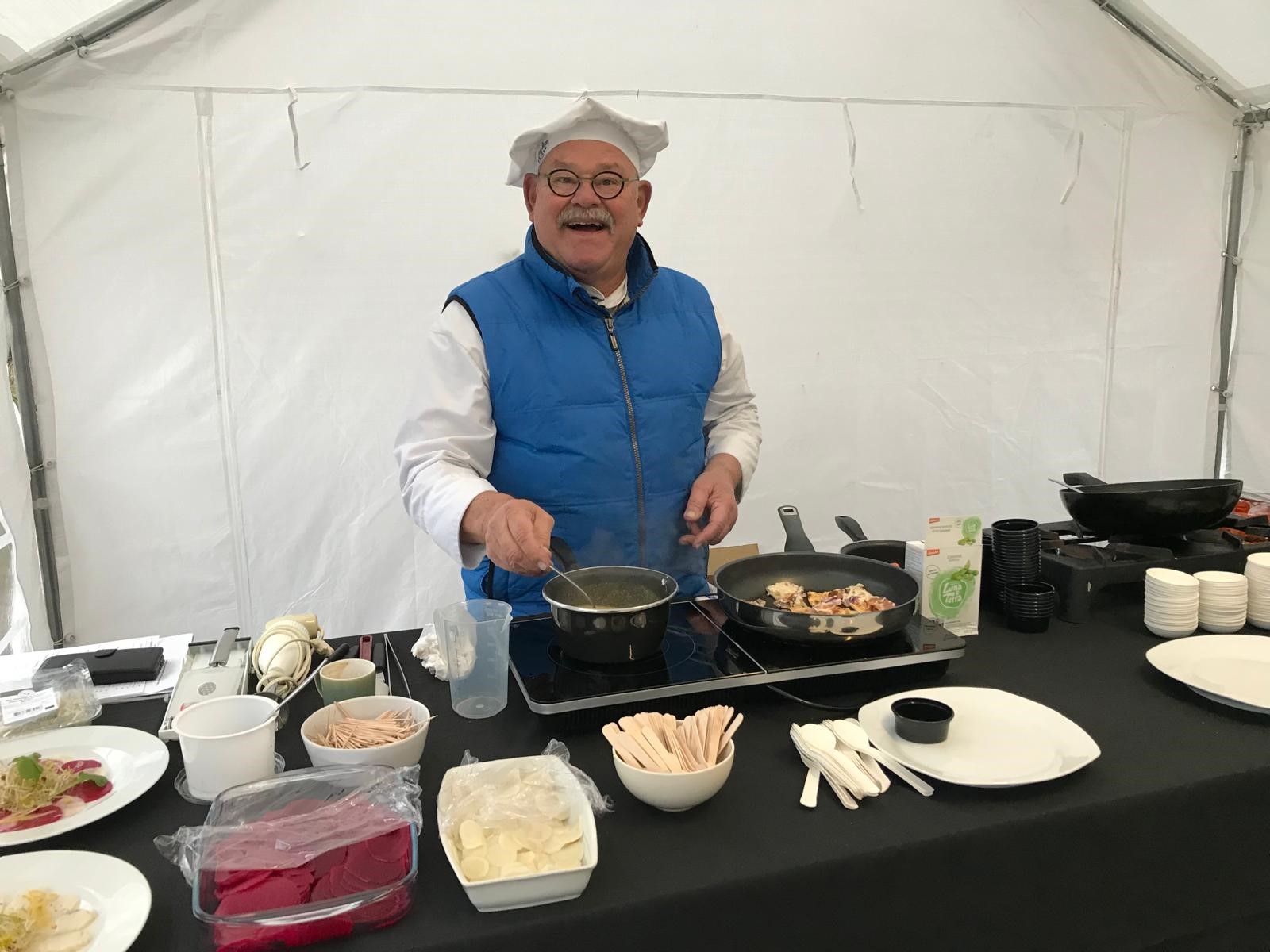 Bioboer en -winkel Overesch: De kookinspiratie workshop met Paul Herbrink werd dit jaar weer zeer druk bezocht