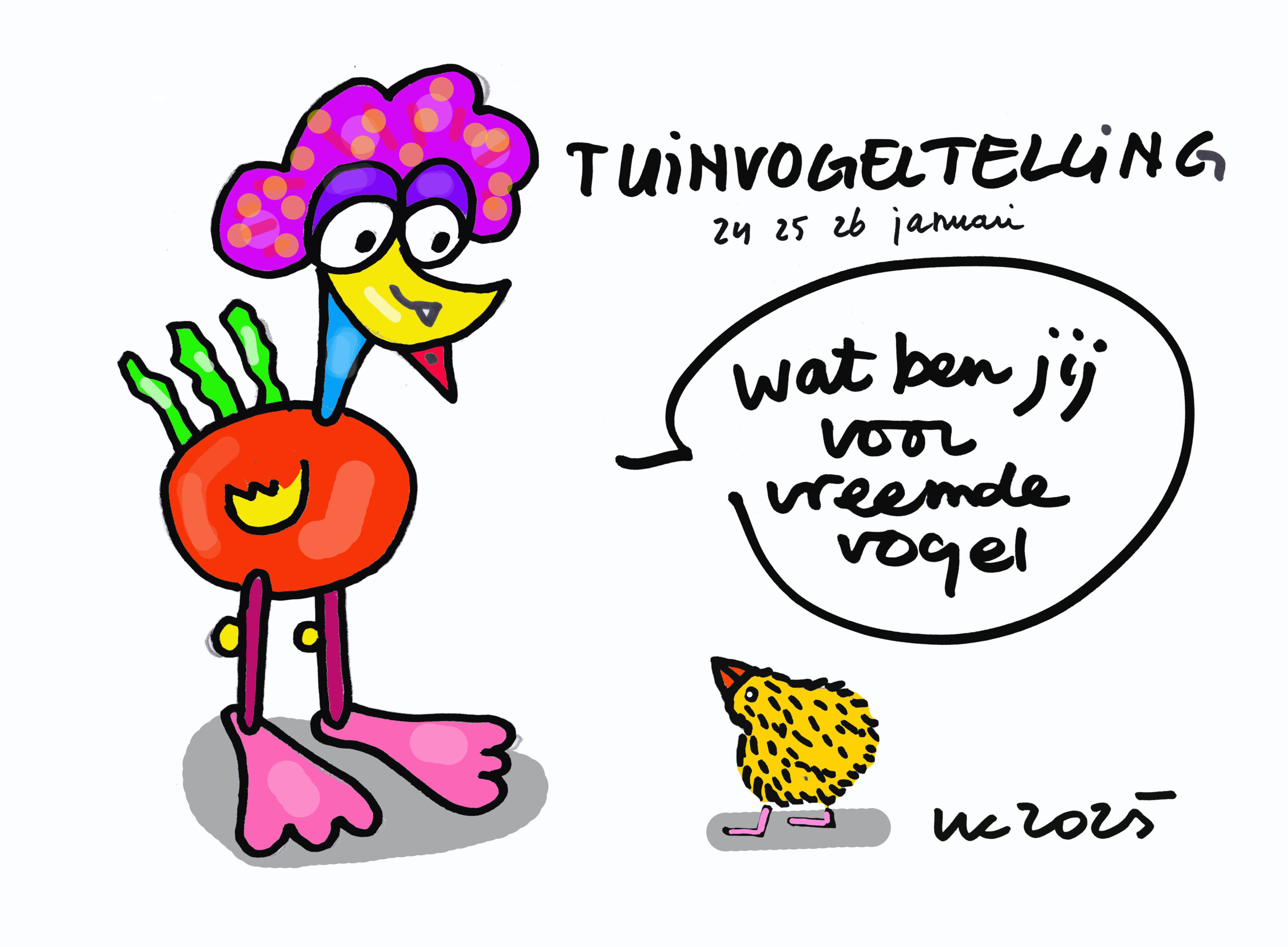 Dit weekend tuinvogeltelling