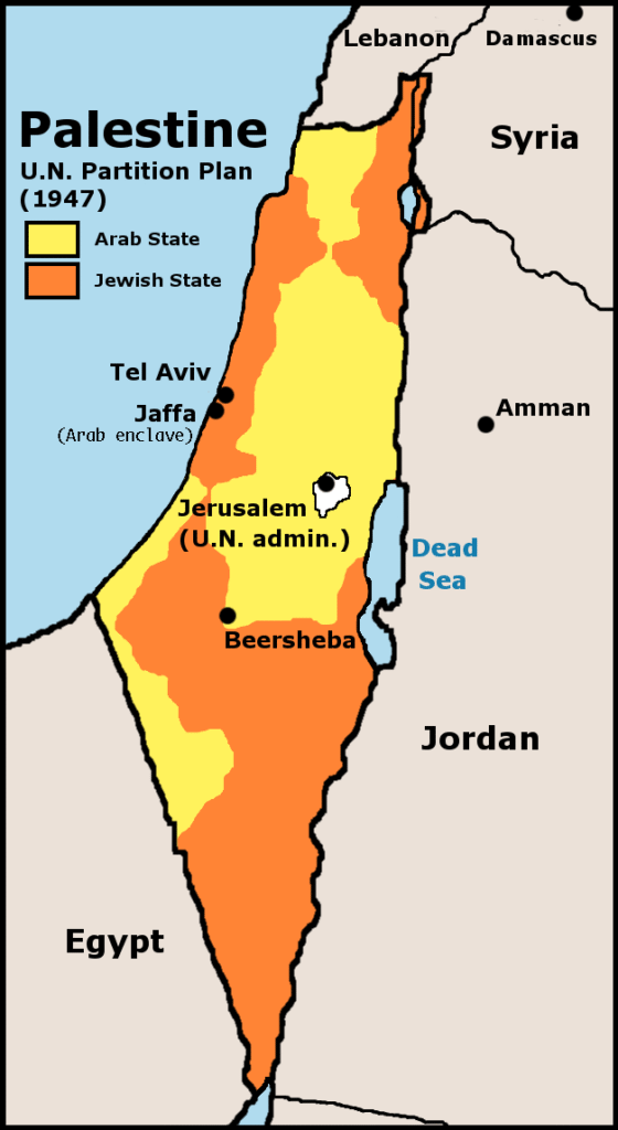 Palestina land verdeling resolutie 181