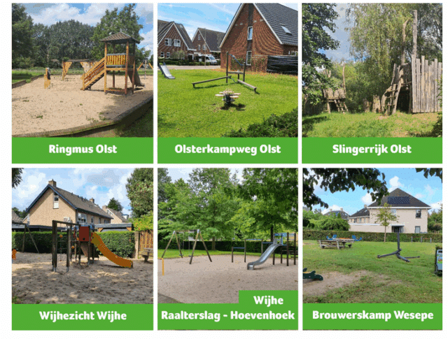 Meer spelen en bewegen op zes speelplekken in Olst-Wijhe