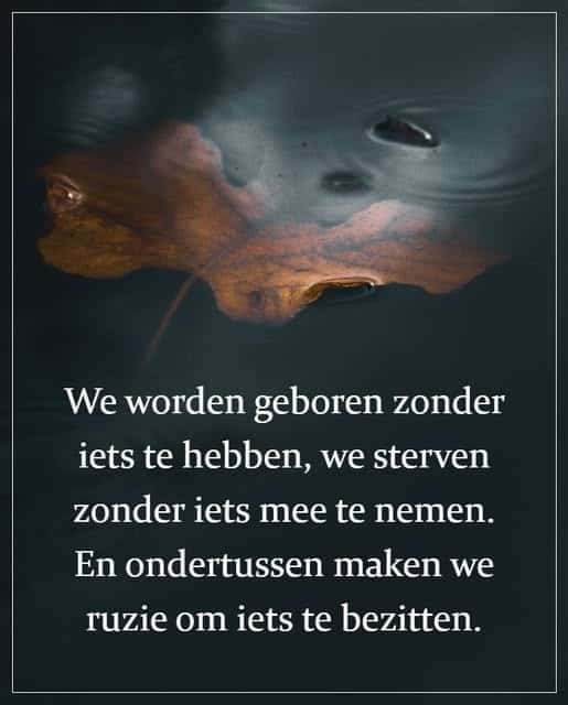 Met andere blik: Wijze levensles