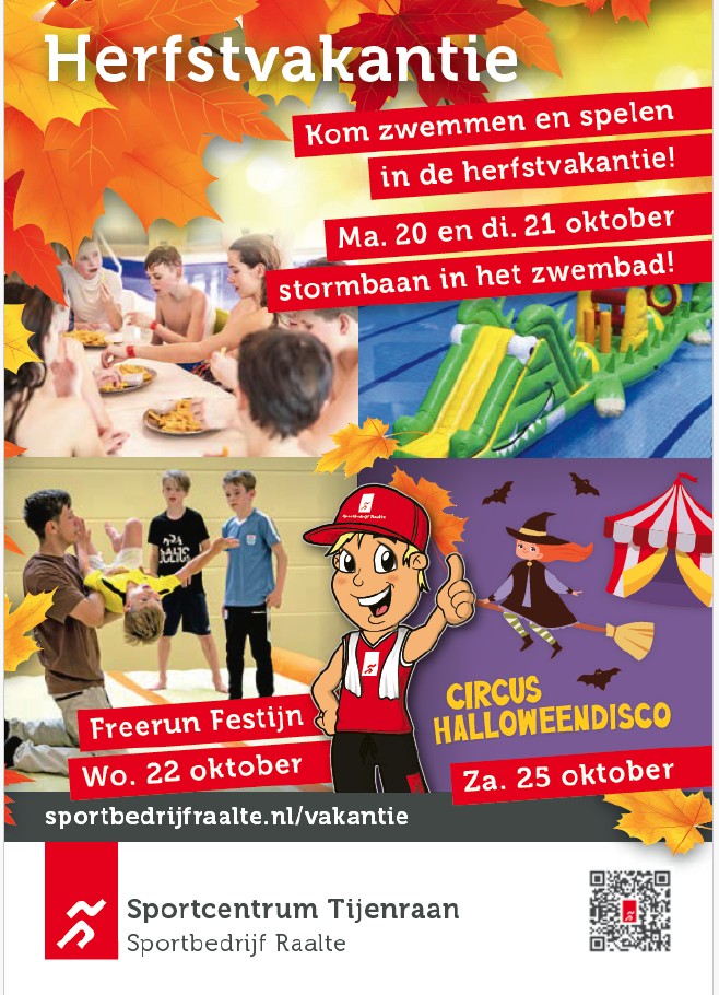 Sportbedrijf flyer herfstvakantie
