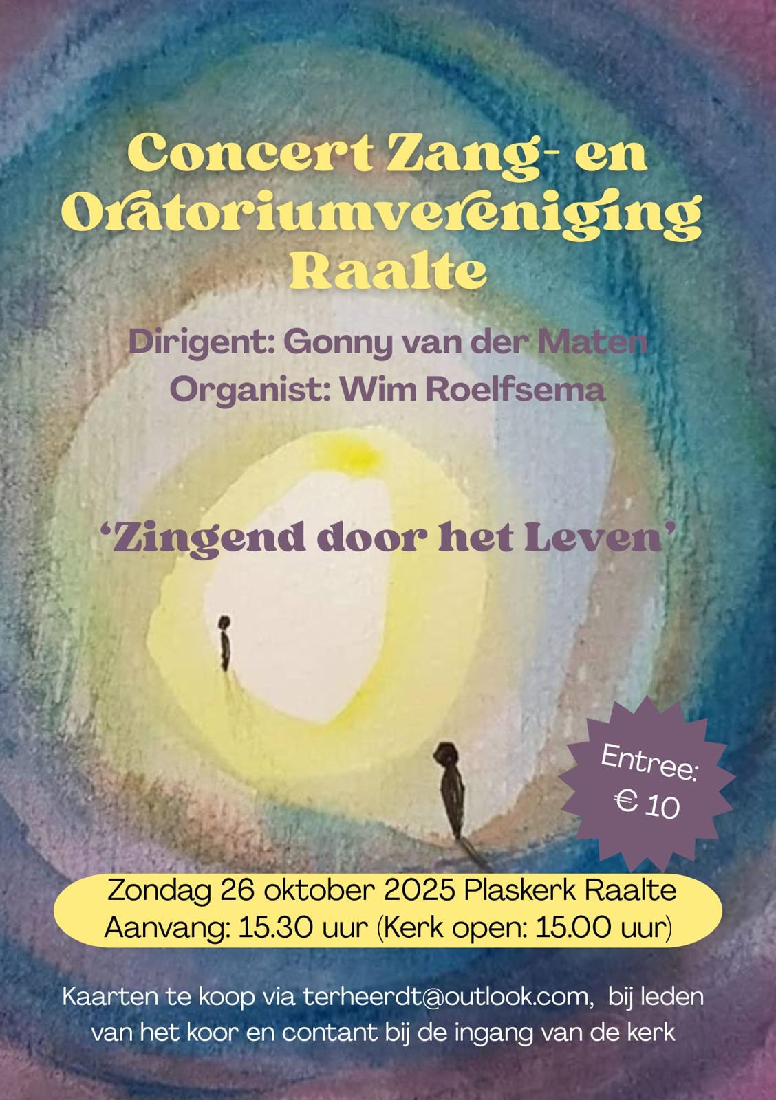 Zang en oratorium poster herfst