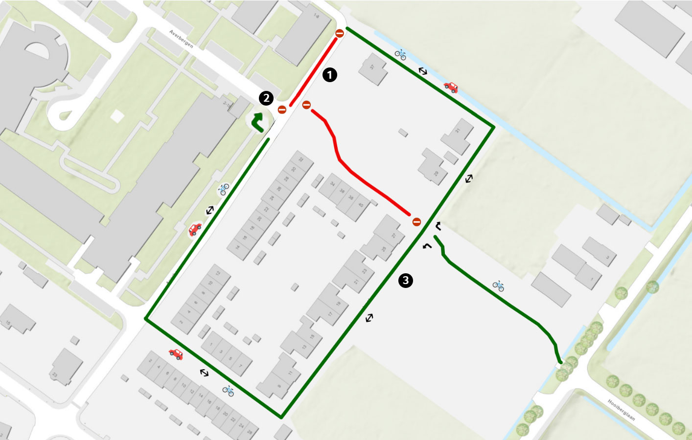 Werkzaamheden Averbergen voor betere fietsveiligheid naar Kindcentrum Olst