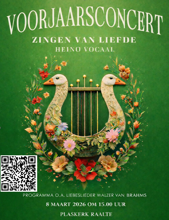 Heino Vocaal poster Plaskerk