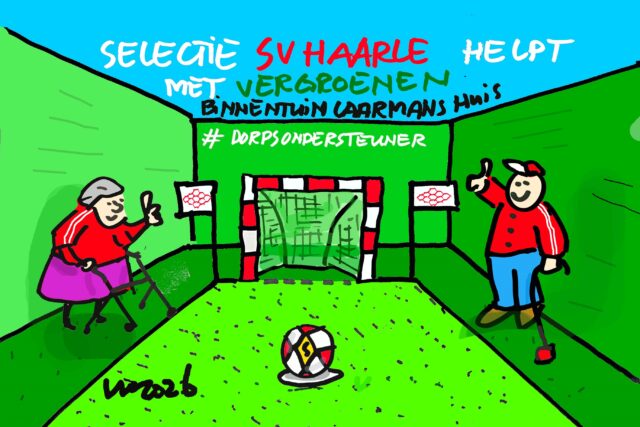 Voetballers SV Haarle ook buiten het veld toppers