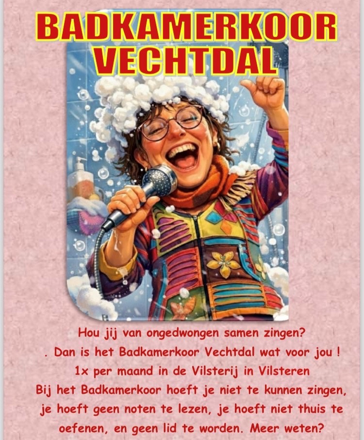 Badkamerkoor poster