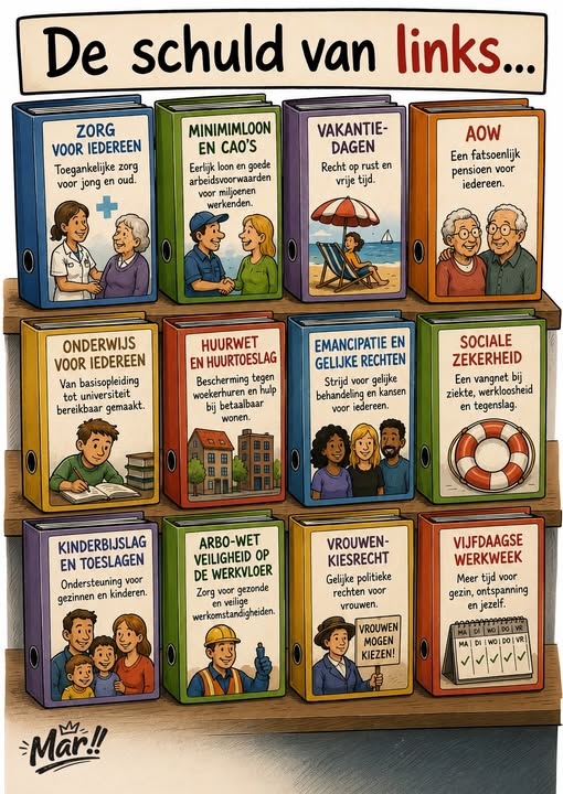 mar cartoons socialisme verworvenheden
